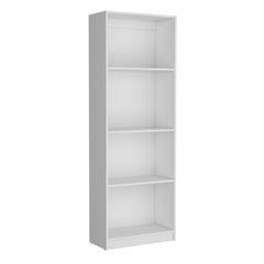 Hialeah 3 Piece Home Bookcase set, 74" Wide with 10 Shelves and Two Double-Door Cabinet ,  Living Room Set  White