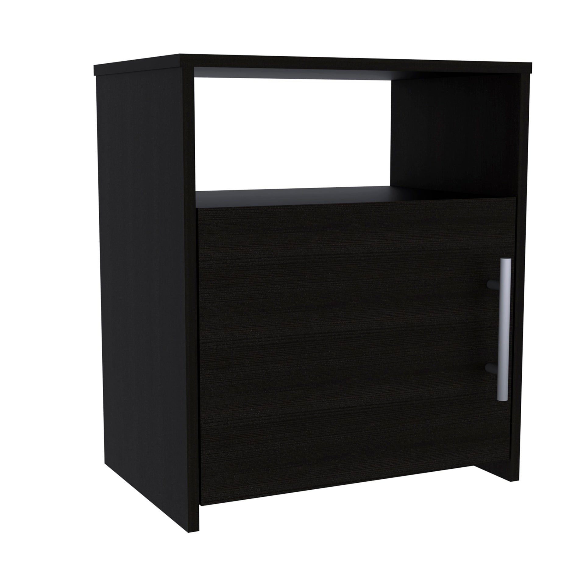 3 Piece Bedroom Set, London Armoire + 2 Omaha Nightstands, Black