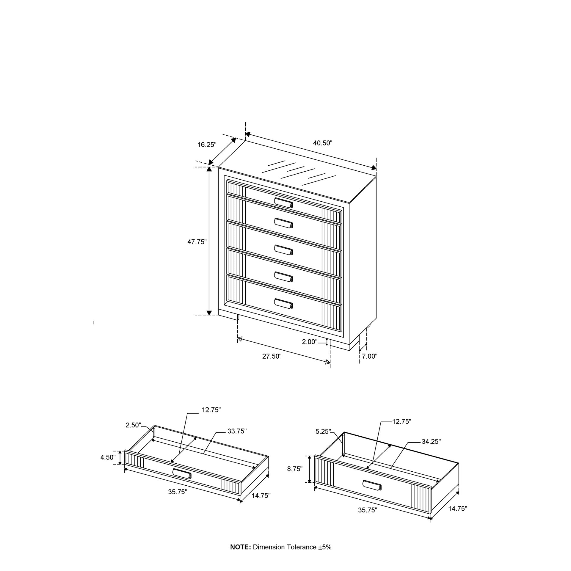 Isaiah Grey Chest