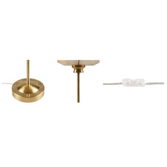 17" Mercury Glass Table Lamp Gold See below