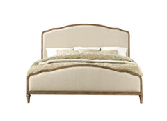 Brown Queen Upholstered Bed