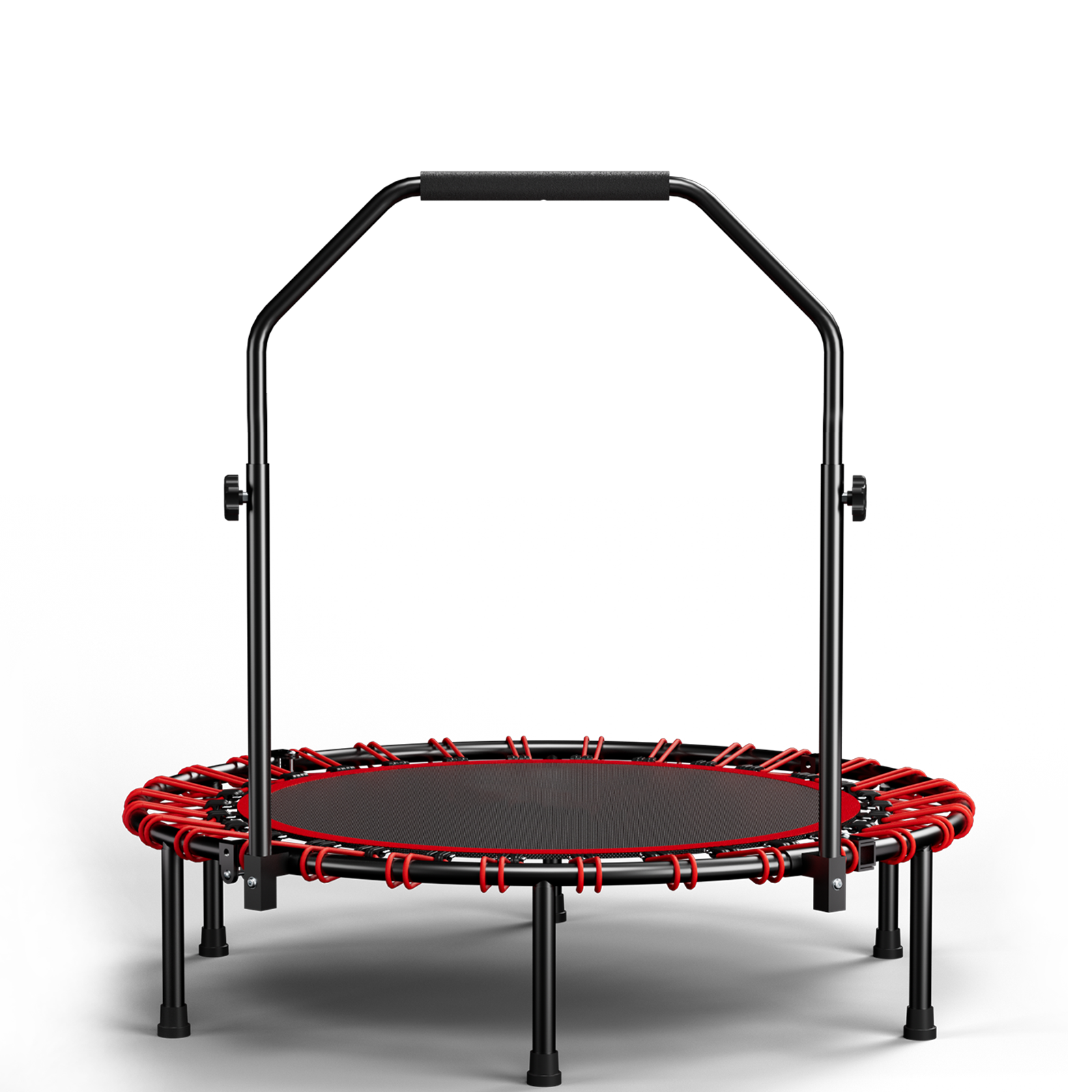 YC 40inch foldable trampoline with handle-Premium-Elastic -Black