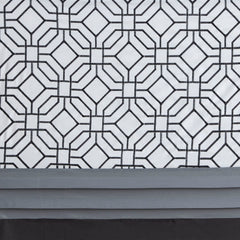 Embroidered and Pieced Shower Curtain