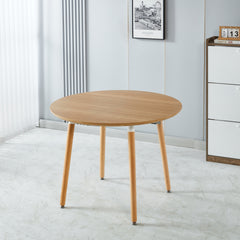 Extensible table,DINING TABLE,OFFICE TABLE,COFFEE TABLE,wood leg,MDF top,100/140/180x100x75cm,oak color