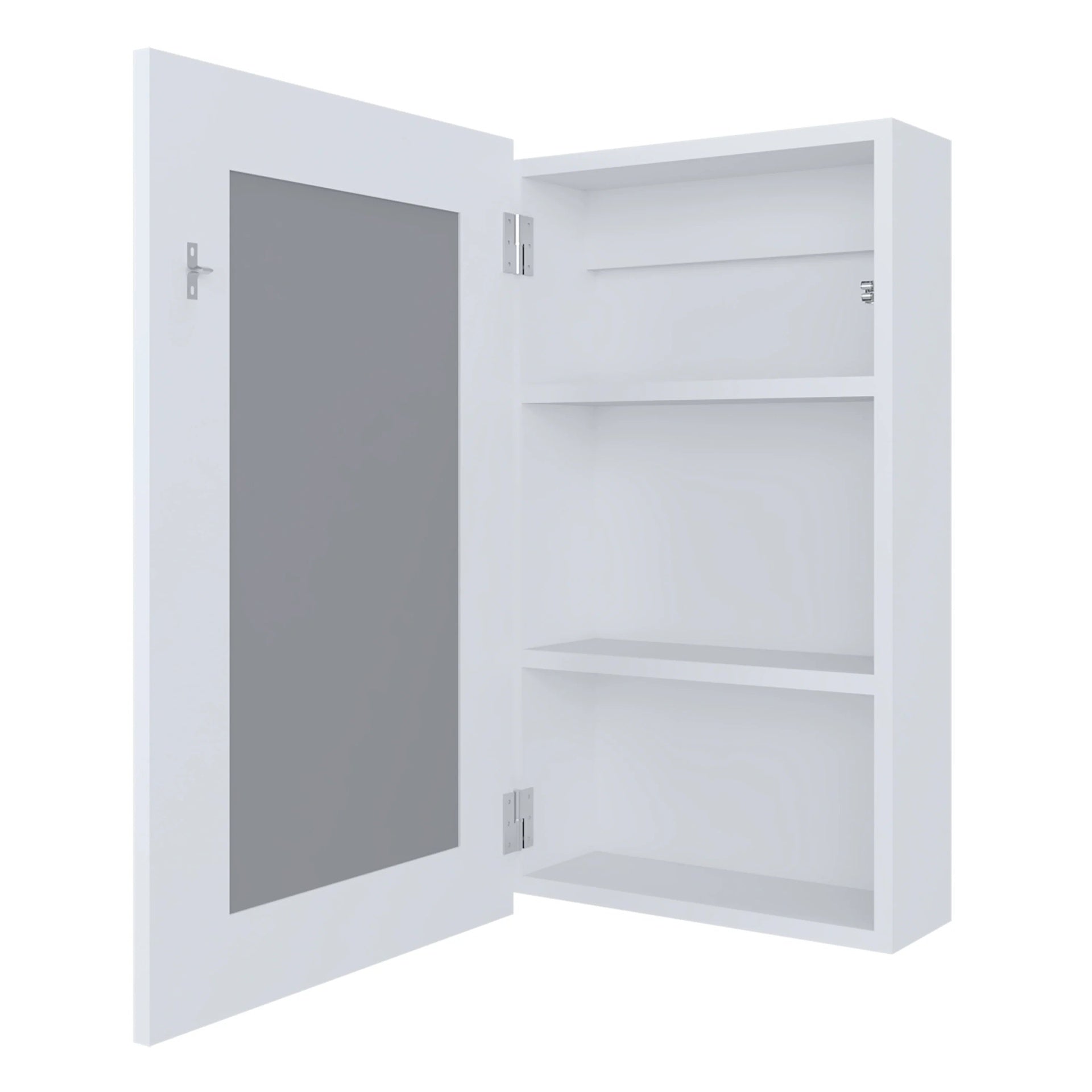 White Medicine Cabinet with Included Mirror
