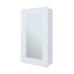 White Medicine Cabinet with Included Mirror