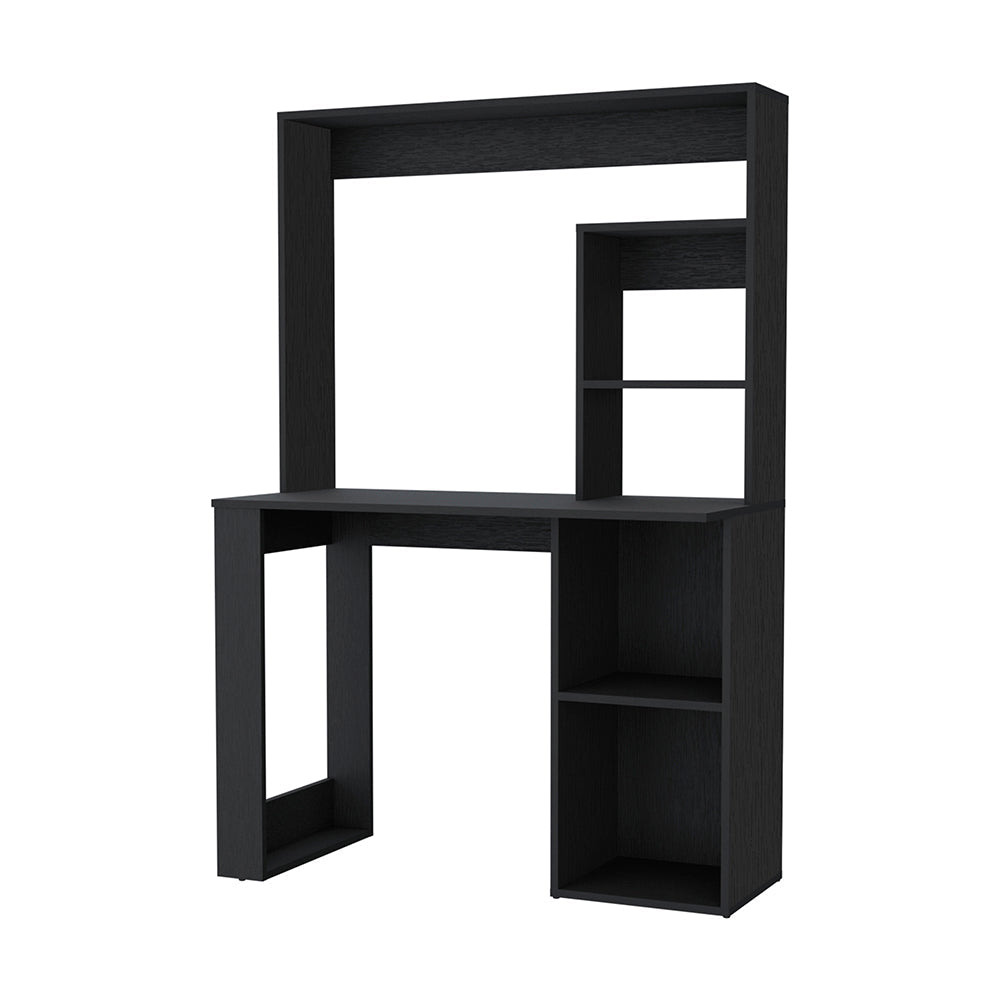 Computer Desk with Hutch and Storage Shelves Wenge