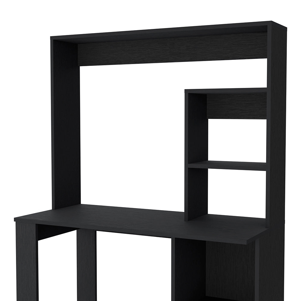 Computer Desk with Hutch and Storage Shelves Wenge
