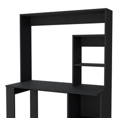 Computer Desk with Hutch and Storage Shelves Wenge
