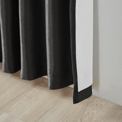 Twist Tab Total Blackout Window Curtain Panel Black 50x84" Blackout