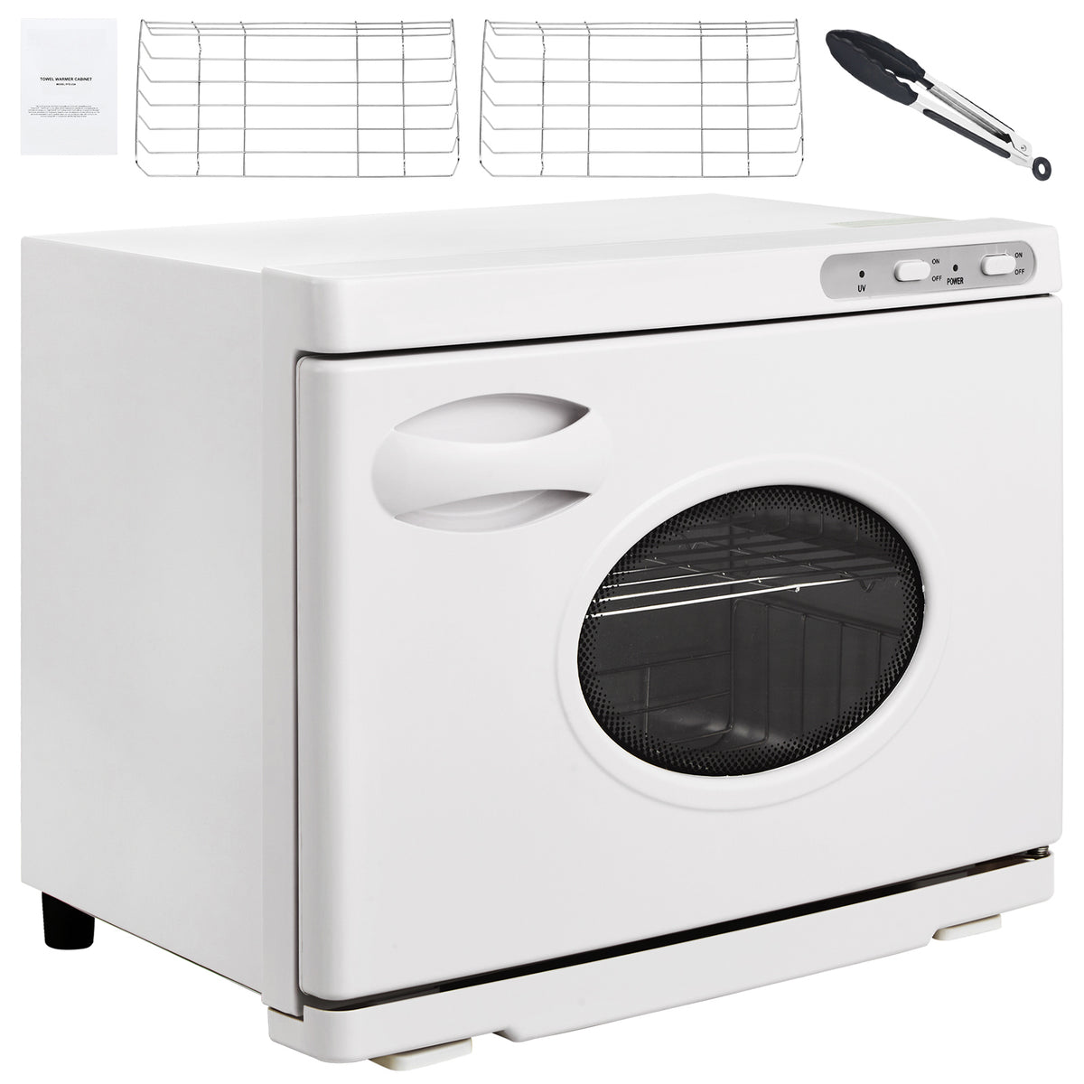 Hot Towel Warmer，23L Large Capacity Spa Hot Towel Warmers with See Through Window, 2 Stainless Steel Racks, Holds up 50-60 Towels, 2-in-1 All-round Heating for Facials, SPA, Massage, Salon