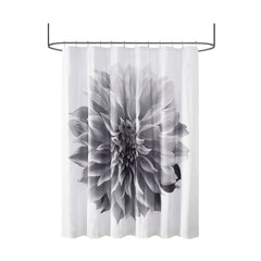 Printed Floral Cotton Shower Curtain