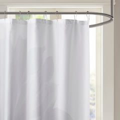 Printed Floral Cotton Shower Curtain