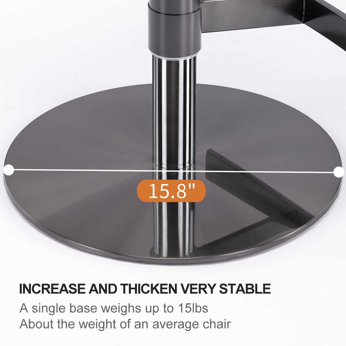 Black Titanium Stainless Steel Bar Stools,Grade Modern Leather Bar Chair with Backrest,Swivel Adjustable Height for Kitchen Counter and Dining Room (Grey 1pc)