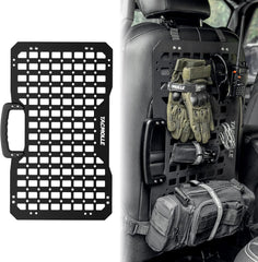 TACMOLLE Portable Rigid MOLLE Panel, Tactical Car Back Seat Organizer with Handle, Heavy Duty Car Storage Organizer for Modular Storage