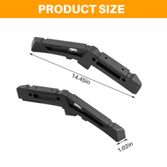 OMU Genesis Series Aluminum Limb Riser Engine Hood Trail Sights Compatible with 2021+ Ford Bronco, Expandable with Various Accessories