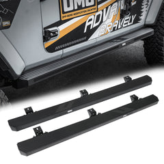 OMU Genesis Series Aluminum Running Board Side Step For 2018+ Jeep Wrangler JL 4 Doors