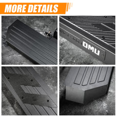 OMU Genesis Series Aluminum Running Board Side Step For 2018+ Jeep Wrangler JL 4 Doors