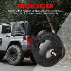 OMU Genesis Series Aluminum Transparent Space Capsule Gas Tank Cover For Jeep Wrangler JK