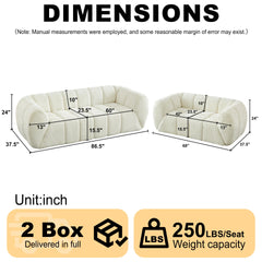 Chenille Pure Foam Sofa, Modern Quilted Cloud Sofa, Deep-Seat Chenille Pure Foam Sofa, Comfortable Modern Sofa, Suitable for Living Rooms, Bedrooms, and Apartments