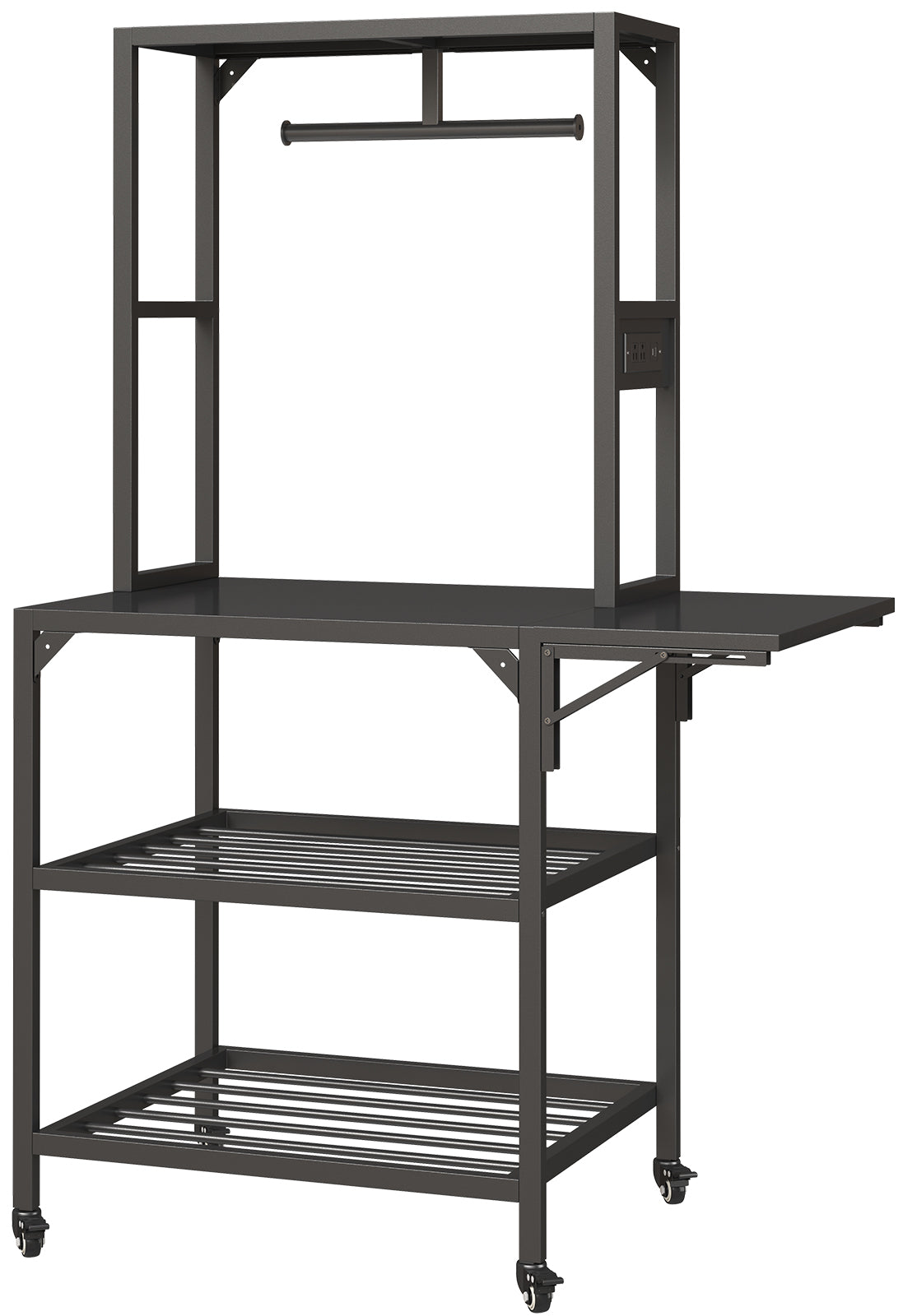 3D Printer Stand, Heavy Duty 3D Printer Table Stand with Filament Storage Rack, T-Shaped Spools Holder Rack with Wheels,3D Printer Workbench for 3D Printing Studio, Home Office Workshop