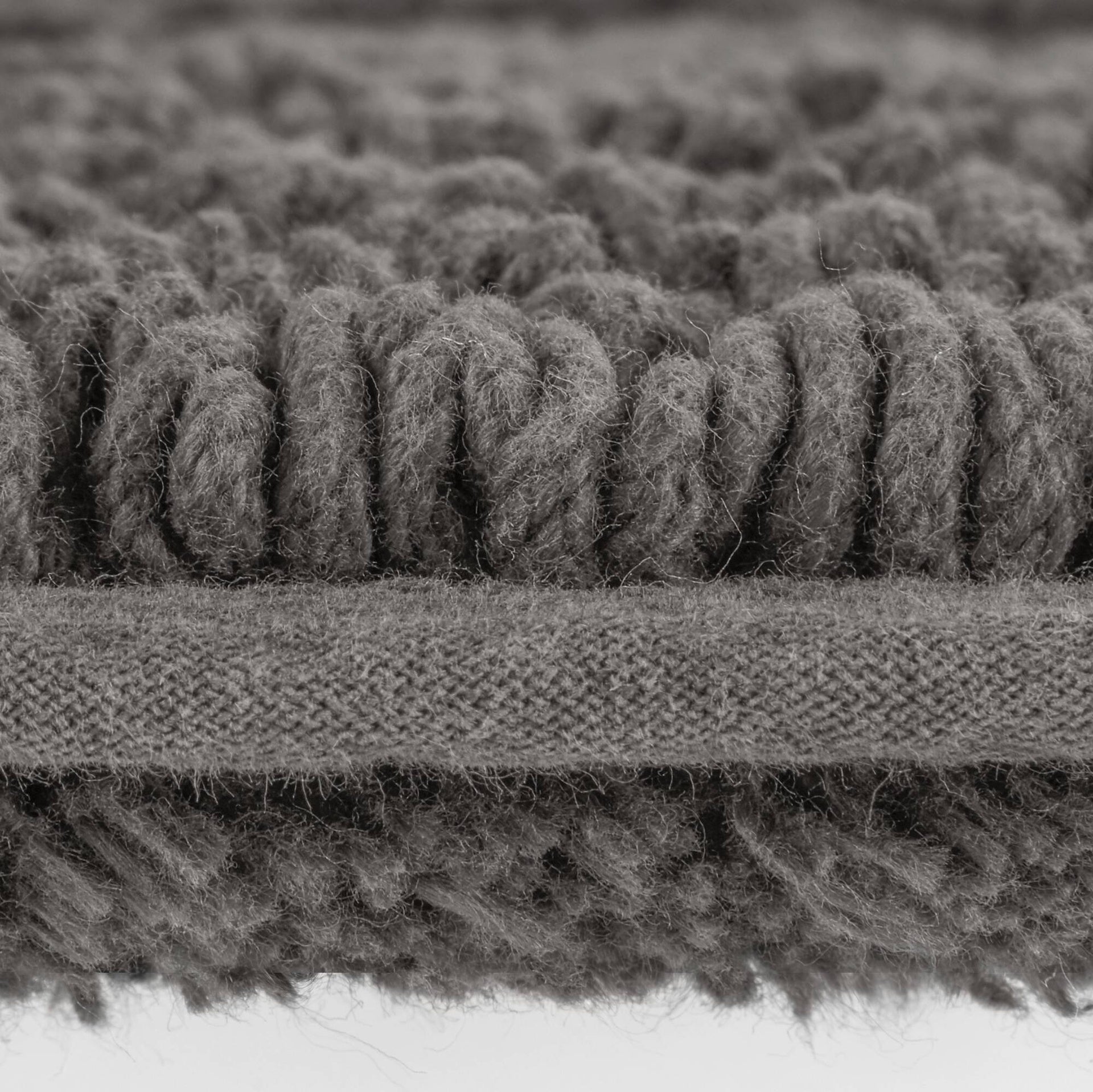 1 PCS 17x24" 100% Cotton Tufted 3000 GSM Reversible Bath Rug Charcoal