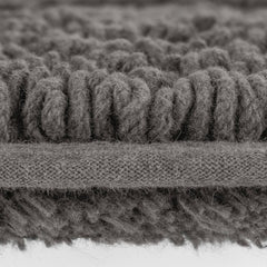 1 PCS 17x24" 100% Cotton Tufted 3000 GSM Reversible Bath Rug Charcoal