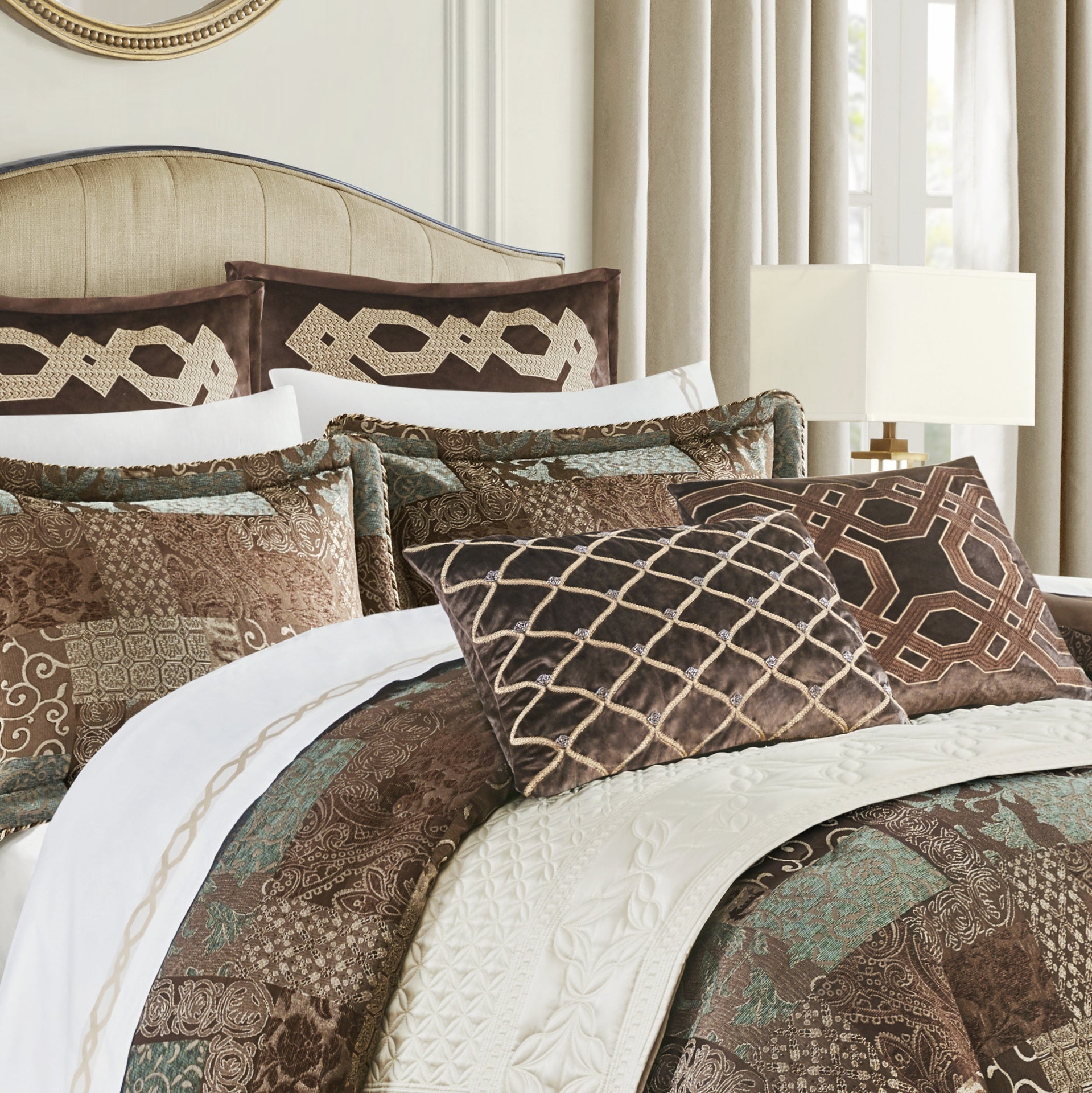 4 Piece Red Comforter Set Red King