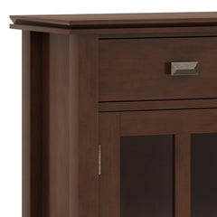 Artisan 36 inch Wide Solid Wood Entryway Storage Cabinet in Russet Brown