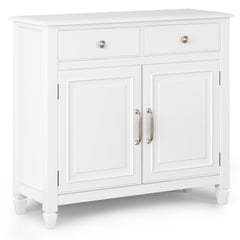 Connaught Solid Wood Entryway Storage Cabinet in White