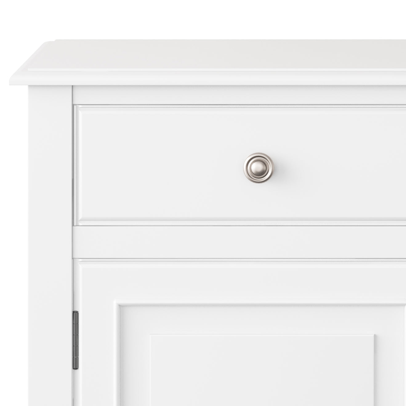 Connaught Solid Wood Entryway Storage Cabinet in White