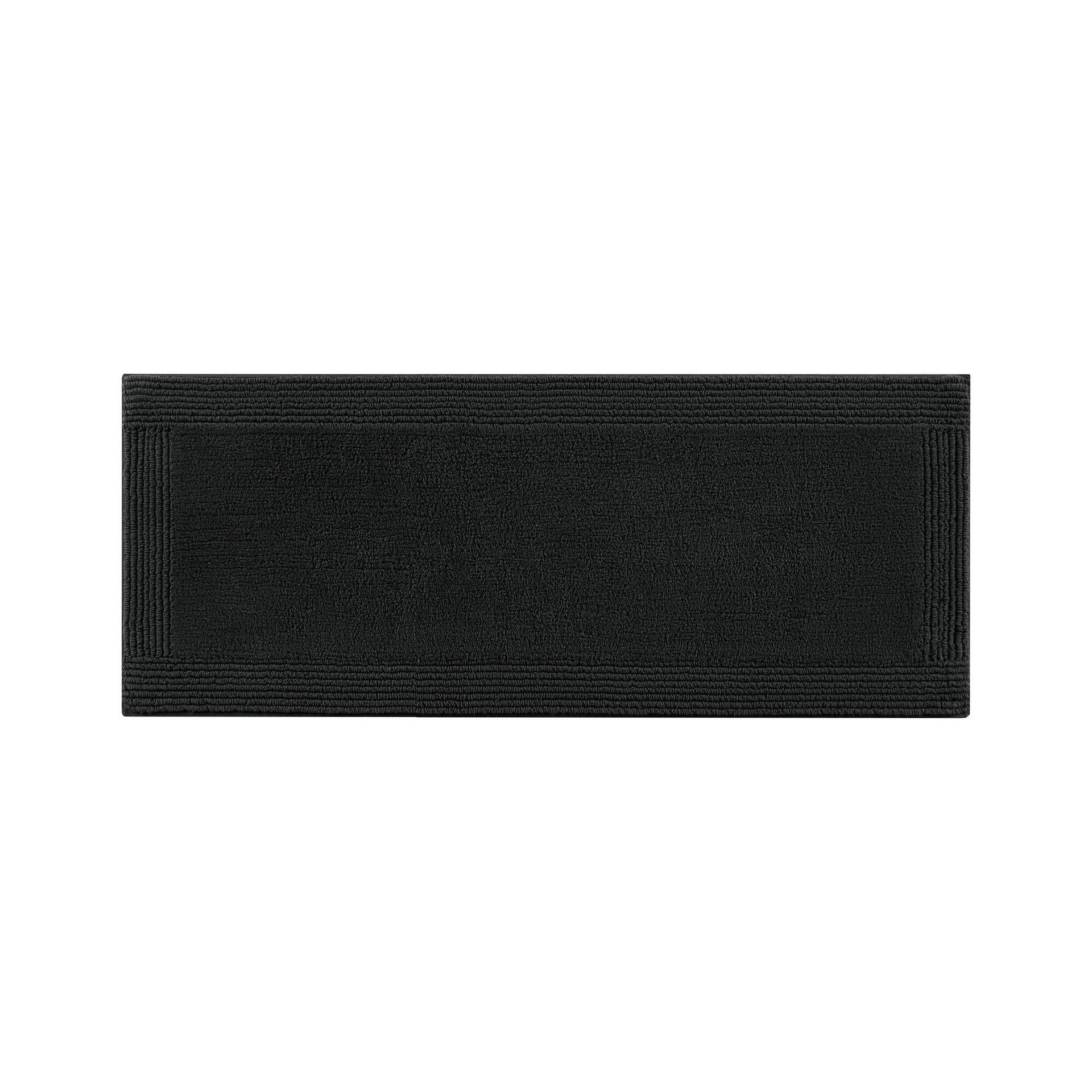 1 PCS 20x30" 100% Cotton Tufted 3000 GSM Reversible Bath Rug Black