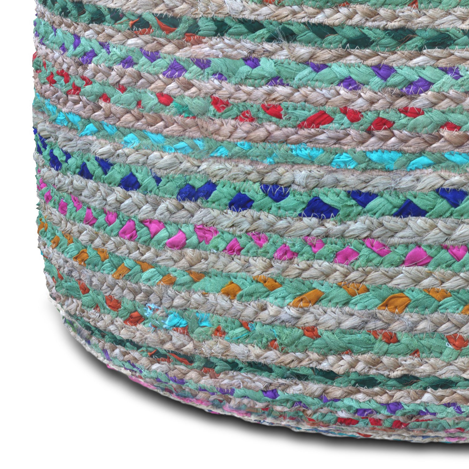 Margo - Round Pouf - Green