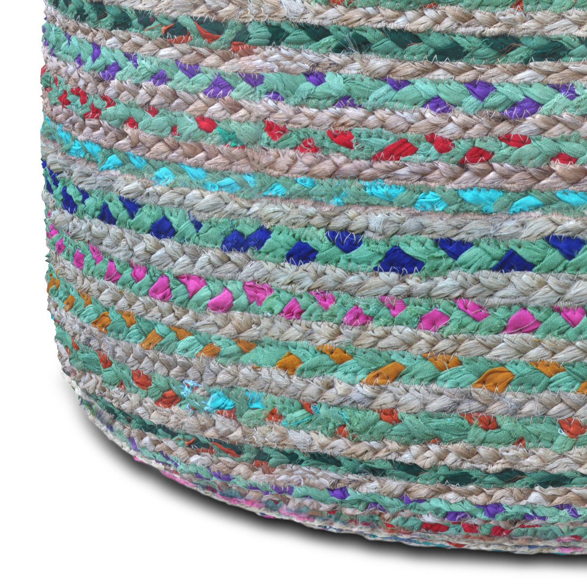 Margo - Round Pouf - Green