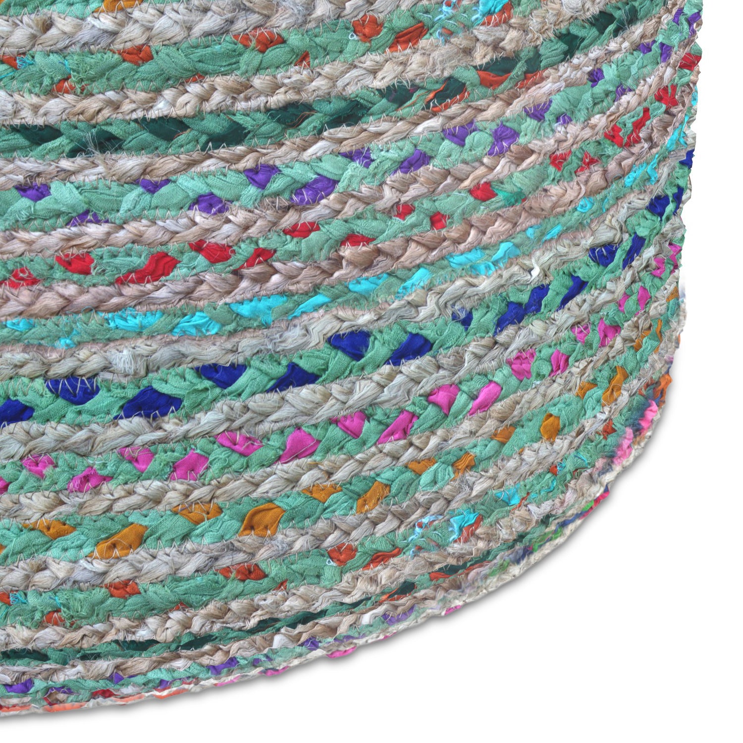 Margo - Round Pouf - Green