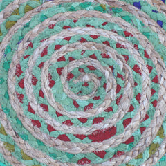 Margo - Round Pouf - Green