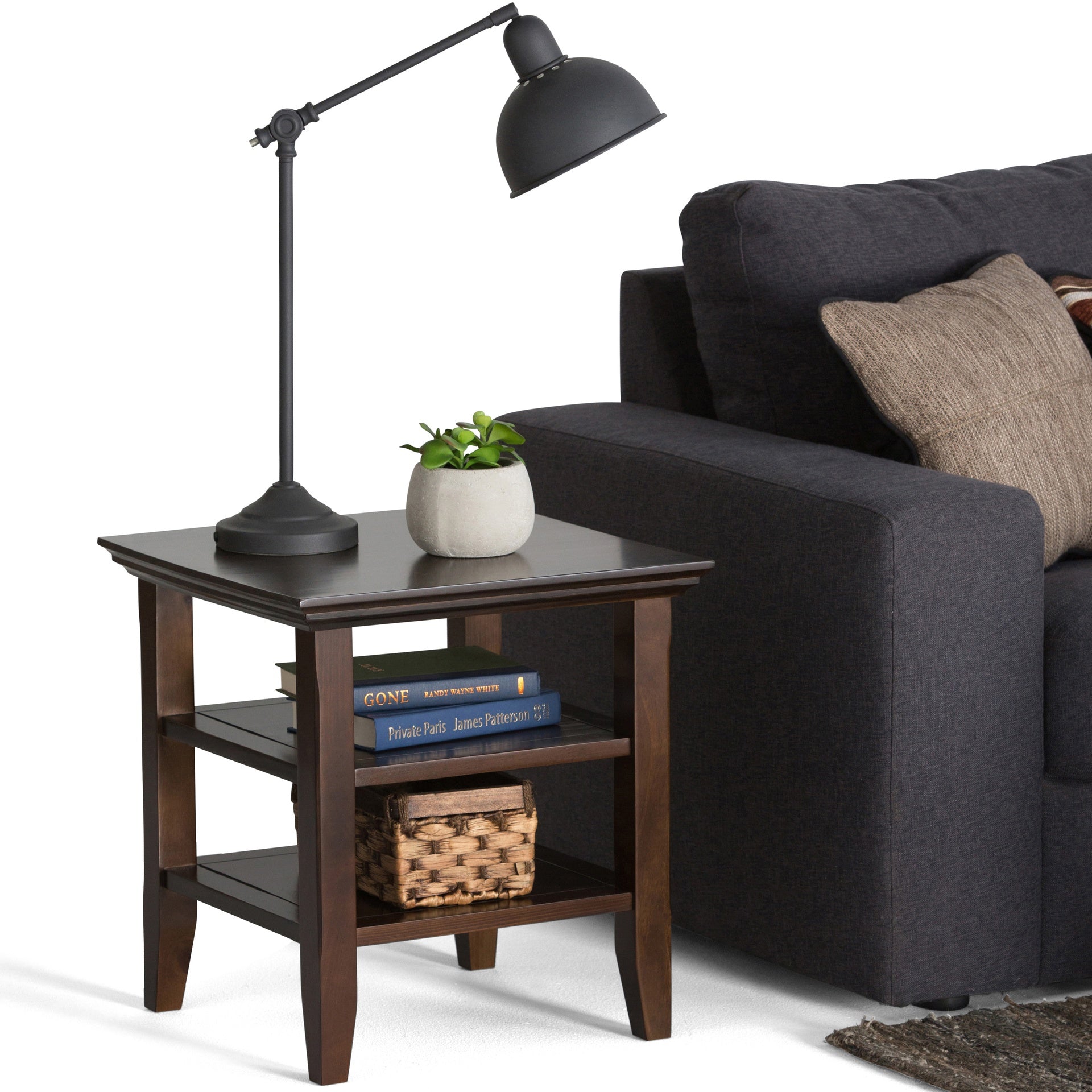 Acadian - End Table - Brunette Brown