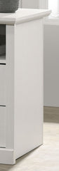 Elettra 22"W White 2-Drawer Nightstand Bedside Table with USB charging  Ports