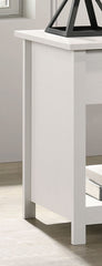Seraphiel 20"W White 1-Drawer Nightstand Bedside Table