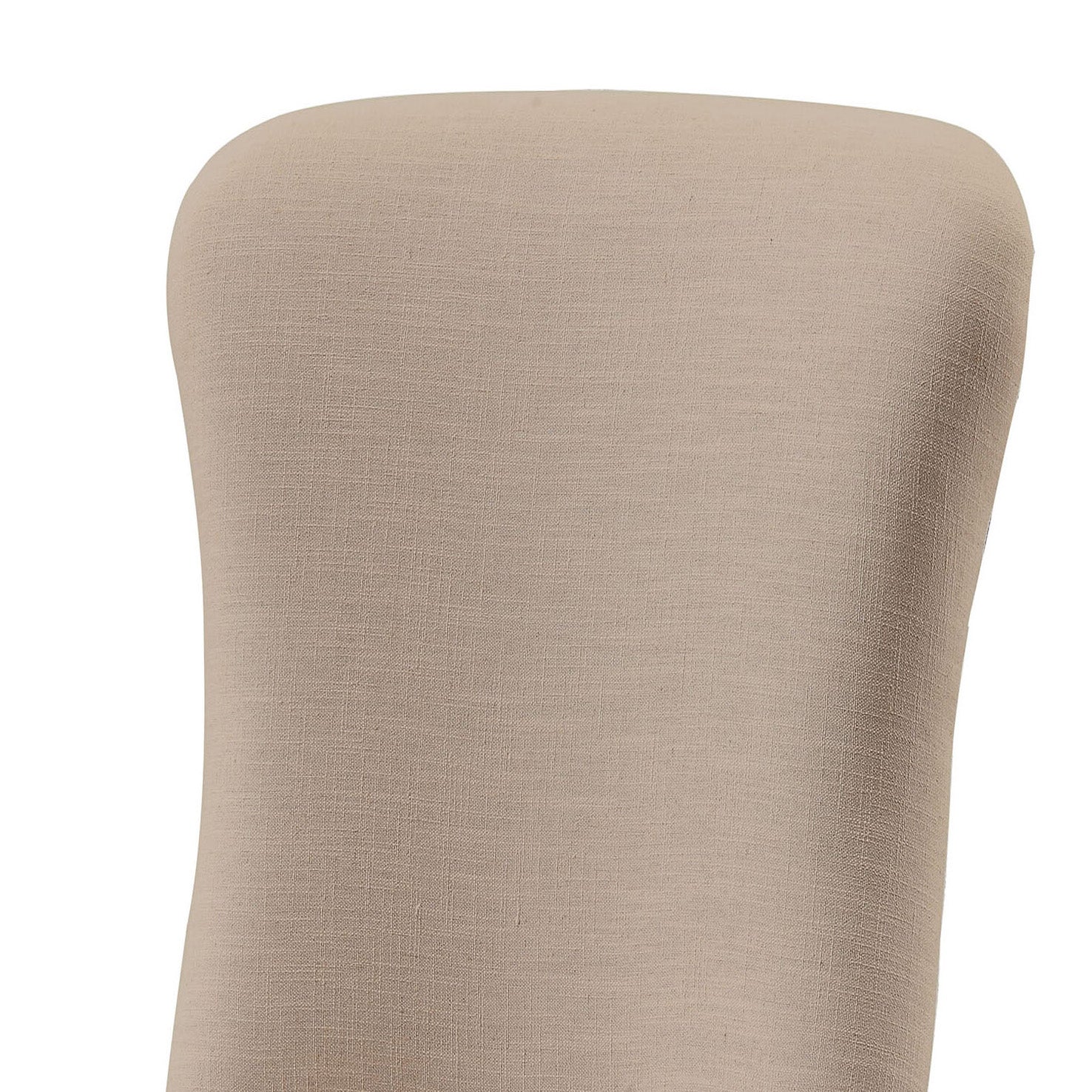 Beige and Salvage Brown Wingback Side Chairs (Set of 2)