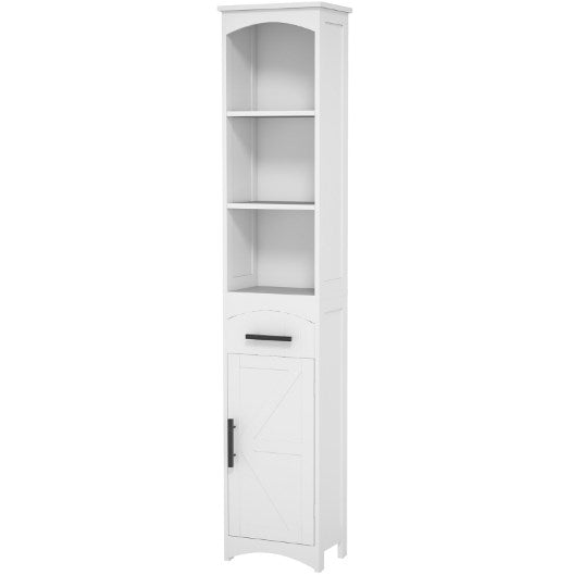 Narrow Cabinet with Drawer,Tall Slim Bathroom Storage Cabinet