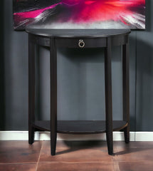 Justino II Black Finish Console Table