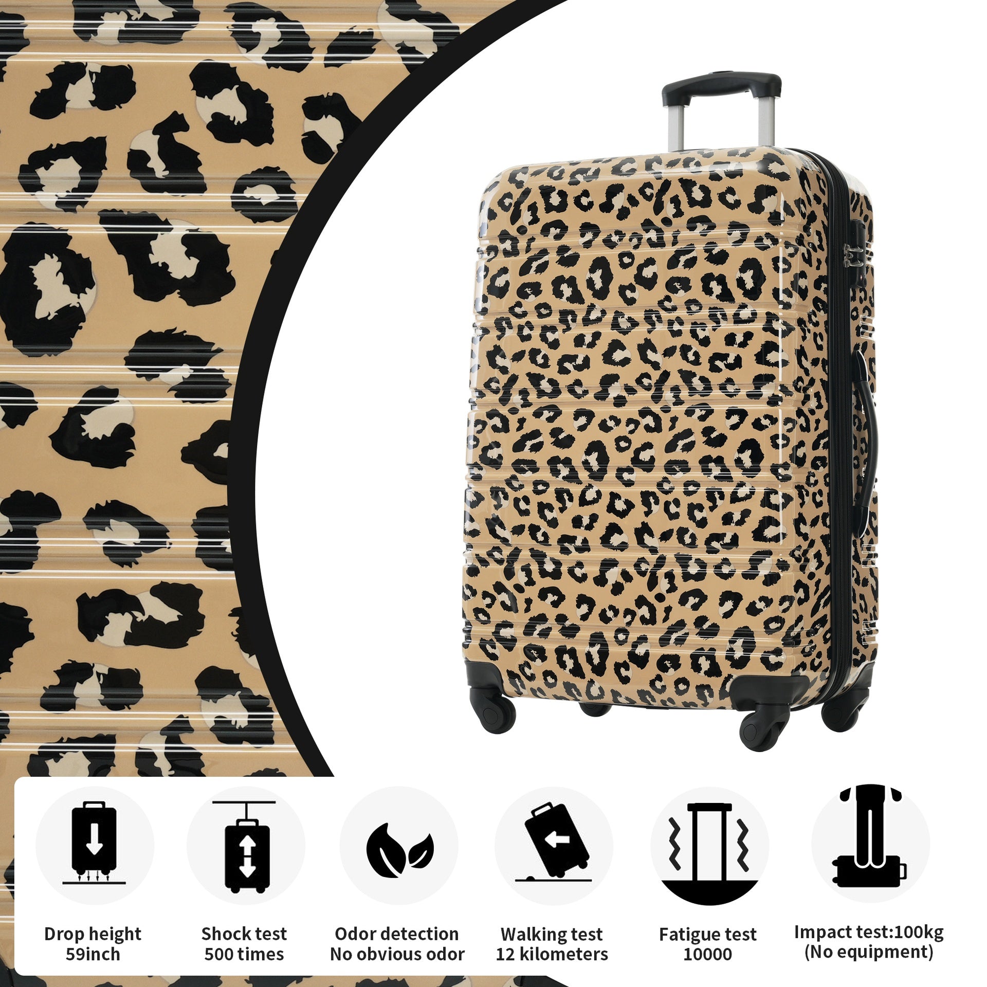 Hardshell Luggage Sets 3 pcs Spinner Suitcase with TSA Lock Lightweight-20"+24"+28" Luggages