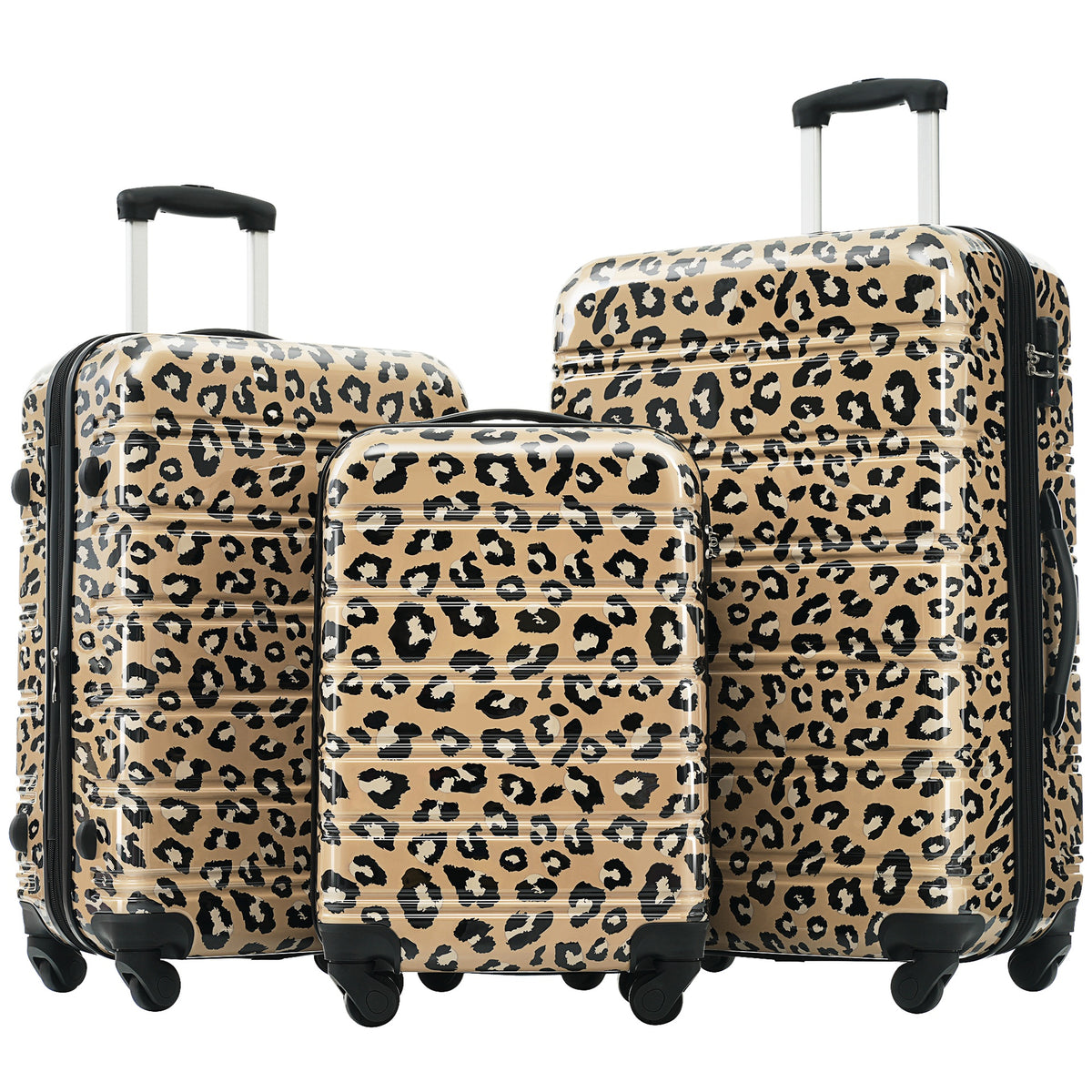 Hardshell Luggage Sets 3 pcs Spinner Suitcase with TSA Lock Lightweight-20"+24"+28" Luggages