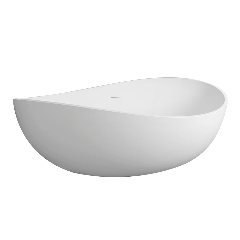 63 inch freestanding solid surface soaking bathtub for bathroom