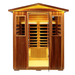 Four-person far-infrared outdoor sauna