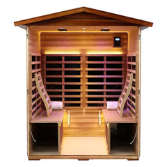 Four-person far-infrared outdoor sauna