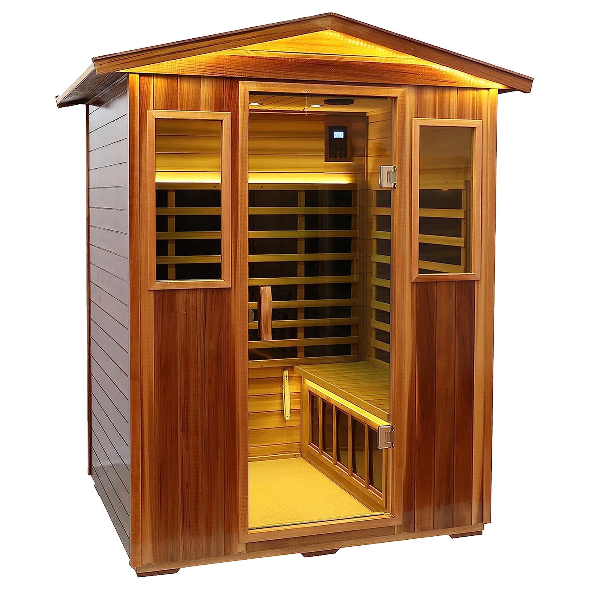Four-person far-infrared outdoor sauna