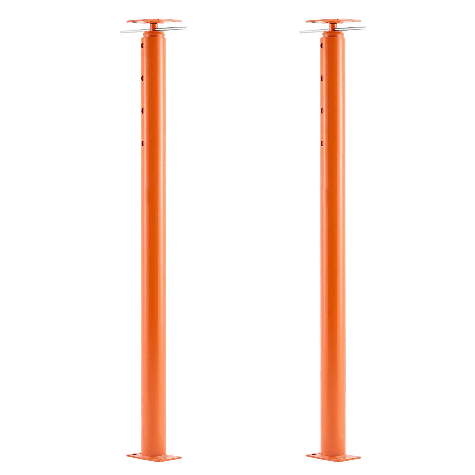 House Floor Jacks, 2 Pack 54-150 Inch Height Range, 11200 lbs Max Load Capacity, Adjustable Support Beam Basement Jack Post Pole for Leveling, Lift Steel Telescoping Post for Temporary Support