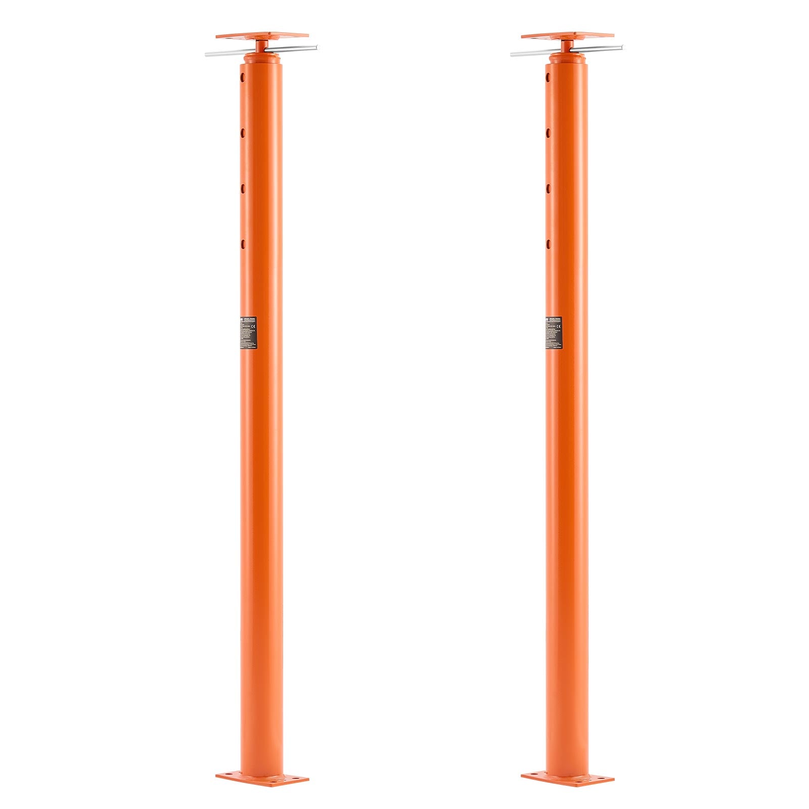 House Floor Jacks, 2 Pack 54-150 Inch Height Range, 11200 lbs Max Load Capacity, Adjustable Support Beam Basement Jack Post Pole for Leveling, Lift Steel Telescoping Post for Temporary Support